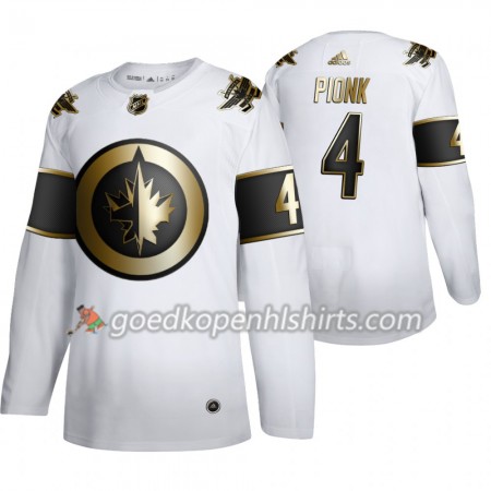 Winnipeg Jets Neal Pionk 4 Adidas 2019-2020 Golden Edition Wit Authentic Shirt - Mannen